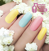 طراحی ناخن تابستانه رنگی