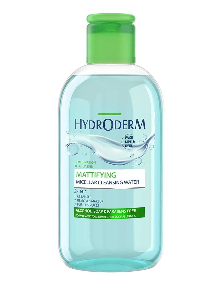 میسلار واتر 3 در 1 هیدرودرم Mattifying پوست چرب و جوشدار 250 میلی لیتر