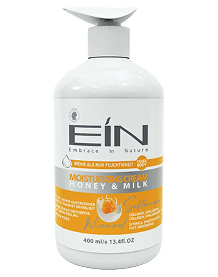 کرم نرم کننده و مرطوب کننده پوست ای آی ان حاوی شیر و عسل