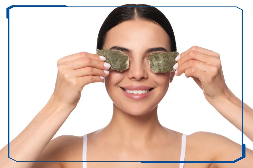 چای کیسه ای برای رفع پف زیر چشم